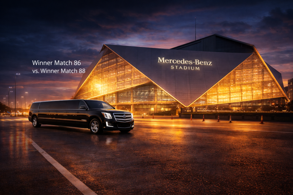 Event limousine service near Mercedes-Benz Stadium